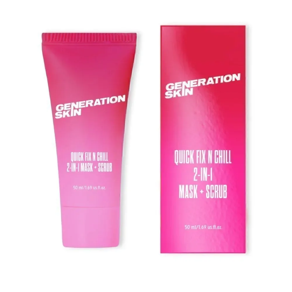 Generation Skin Quick Fix &Chill 2 in 1 Mask Scrub to exfoliate, detox & balance